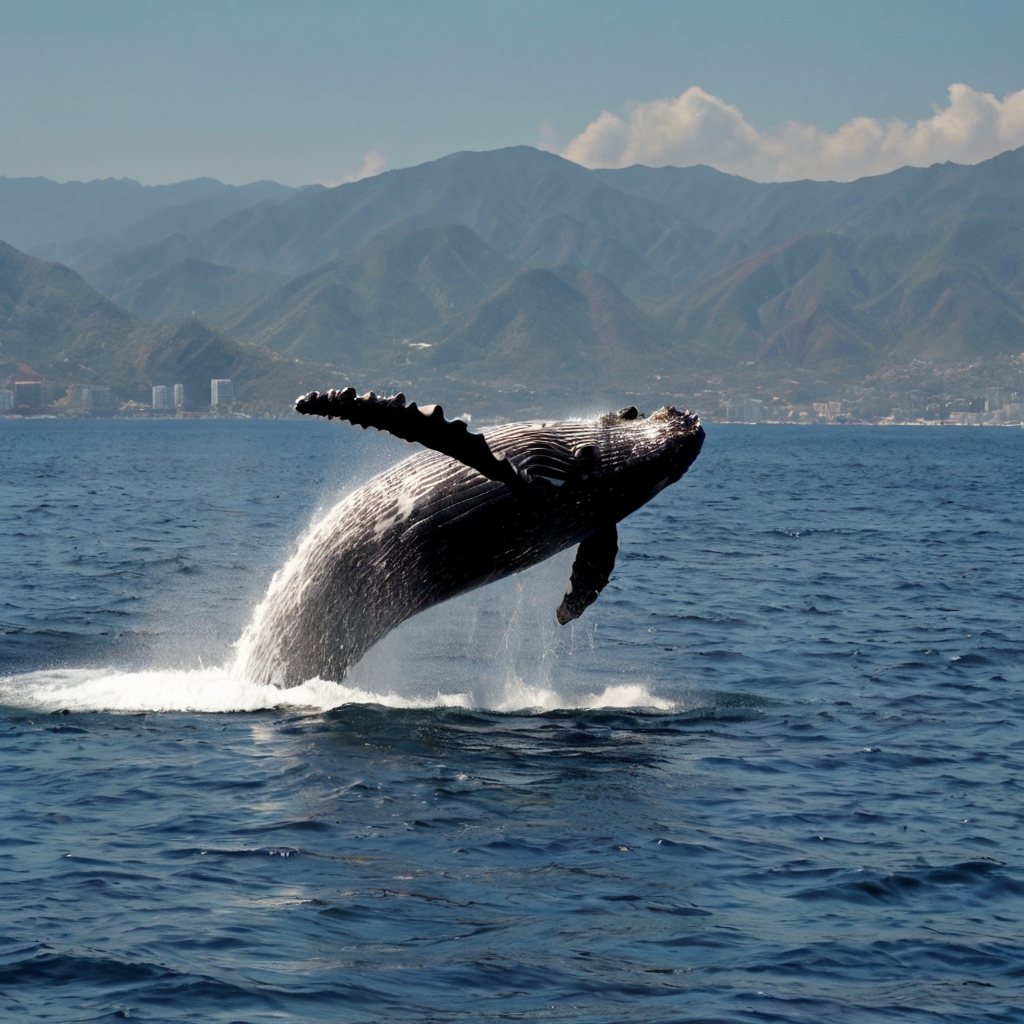 what kind of whales are in banderas bay